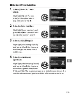 Preview for 245 page of Nikon D3 User Manual