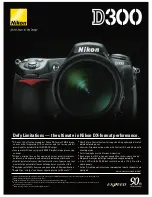 Preview for 1 page of Nikon D300 Specifications