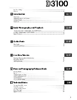 Preview for 3 page of Nikon D3100 User Manual