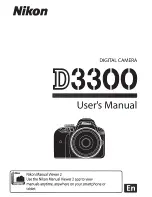 Предварительный просмотр 1 страницы Nikon D3300 User Manual