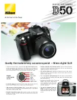 Nikon D50 Specifications предпросмотр