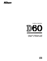 Nikon D60 User Manual preview