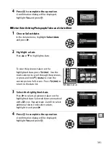 Предварительный просмотр 217 страницы Nikon D610 User Manual