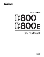 Nikon D800 User Manual предпросмотр