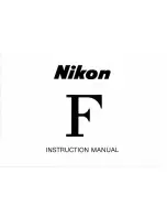 Preview for 1 page of Nikon F Instruction Manual