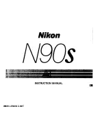 Nikon F90S Instruction Manual предпросмотр