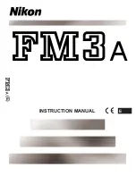 Nikon FM3A Instruction Manual preview