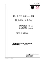 Nikon JAA79201 Repair Manual предпросмотр