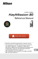 Preview for 1 page of Nikon KeyMission 80 Reference Manual