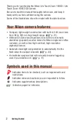 Preview for 2 page of Nikon Lite Touch Zoom 100ED Instruction Manual