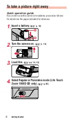 Preview for 6 page of Nikon Lite Touch Zoom 100ED Instruction Manual