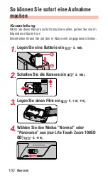 Preview for 102 page of Nikon Lite Touch Zoom 100ED Instruction Manual