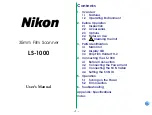 Предварительный просмотр 1 страницы Nikon LS-1000 User Manual