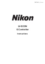 Nikon LV-ECON Instructions Manual preview