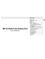 Preview for 5 page of Nikon MB-D12 User Manual