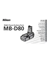 Nikon MB-D80 User Manual preview