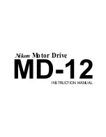 Предварительный просмотр 1 страницы Nikon MD-12 Instruction Manual