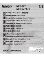 Предварительный просмотр 1 страницы Nikon MH-67PCH User Manual