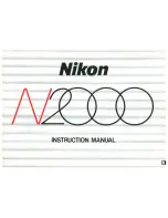 Preview for 1 page of Nikon N2000 Instruction Manual