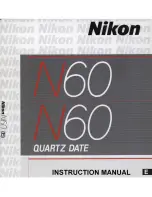 Preview for 1 page of Nikon N60 Instruction Manual