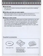 Preview for 3 page of Nikon N65 Instruction Manual