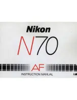 Предварительный просмотр 1 страницы Nikon N70 Instruction Manual
