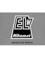 Предварительный просмотр 1 страницы Nikon Nikomat Elw Instruction Manual