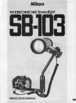 Preview for 2 page of Nikon Nikonos Speedlight SB-103 Instruction Manual