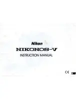 Nikon Nikonos-V Instruction Manual preview