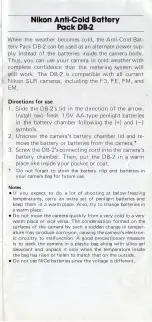 Preview for 2 page of Nikon OB-2 Quick Start Manual