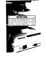 Nikon OPTIPHOT-2 Instructions Manual preview