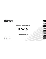 Preview for 1 page of Nikon PD-10 Instruction Manual