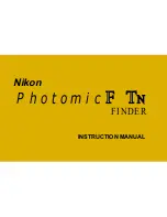 Preview for 1 page of Nikon PhotomicF Tn Finder Instruction Manual