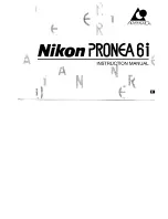 Preview for 1 page of Nikon Pronea 6i Instruction Manual