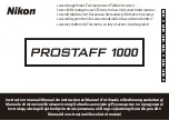 Nikon PROSTAFF 1000 Instruction Manual предпросмотр