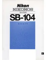 Предварительный просмотр 1 страницы Nikon SB-104 os Manual