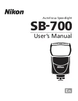 Nikon Speedlight SB-700 User Manual предпросмотр