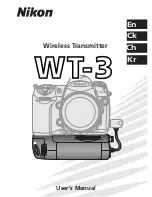 Preview for 1 page of Nikon WT-3 User Manual