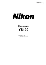 Предварительный просмотр 1 страницы Nikon YS100 Instructions Manual