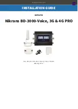 Предварительный просмотр 1 страницы Nikrans BD-3000-Voice Installation Manual