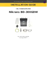 Preview for 1 page of Nikrans BD-300GDW Installation Manual