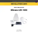 Nikrans LCD-1200 Installation Manual предпросмотр