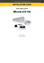 Preview for 1 page of Nikrans LCD-130 Installation Manual