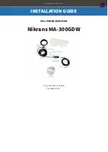 Preview for 1 page of Nikrans MA-300GDW Installation Manual