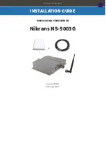 Предварительный просмотр 1 страницы Nikrans NS-5003G Installation Manual