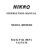 Nikro BP00288 Instruction Manual preview