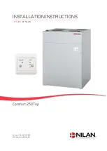 nilan Comfort 250 Top Installation Instructions Manual preview