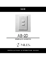 Niles AB-2D Installation & Operation Manual предпросмотр