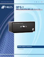 Niles Amplifier/Speaker A-B Selector DPS-1 Specifications предпросмотр