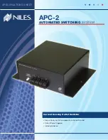 Niles APC-2 Specification Sheet предпросмотр